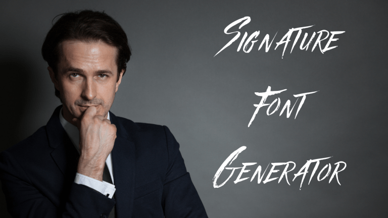 Signature Font Generator