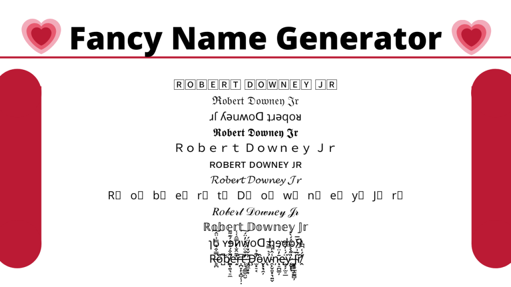 Fancy Name Generator Font Online